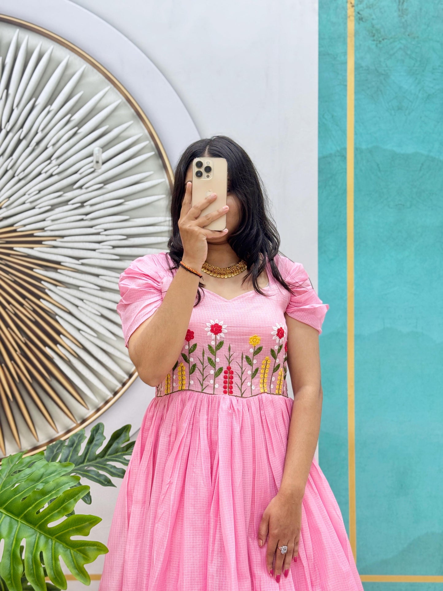 Beautiful Stylist Gown with Handowk Design