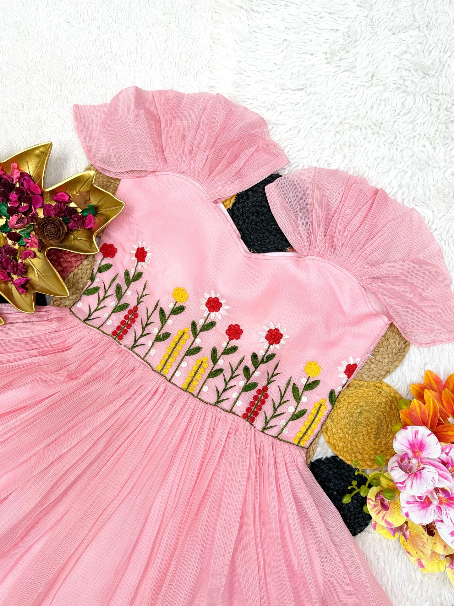 Beautiful Stylist Gown with Handowk Design