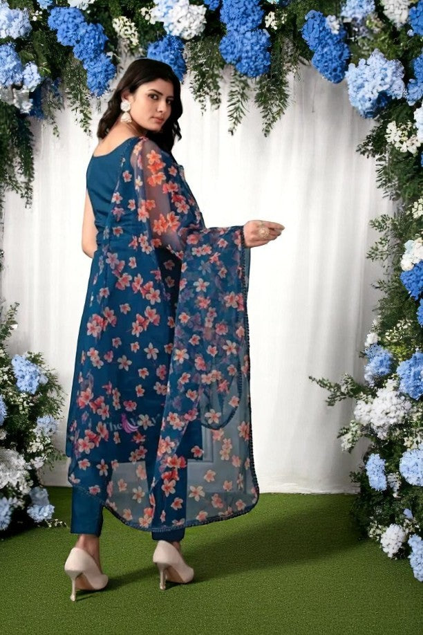 KURTI,DUPTTA AND BOTTOMWEAR SET FOR WOMEN FASHION