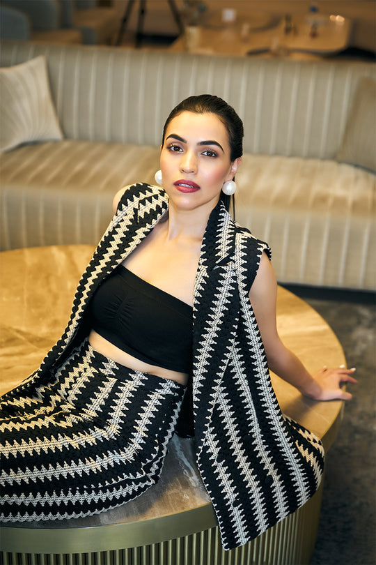 ZIG ZAG CORD SET FOR WOMEN FASHION