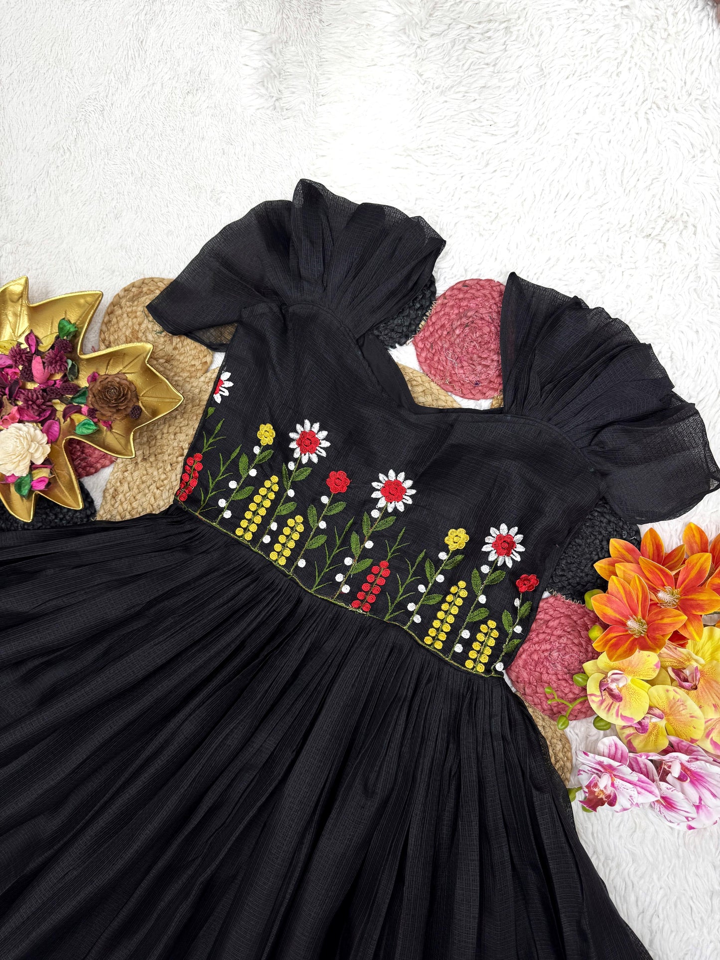 Beautiful Stylist Gown with Handowk Design