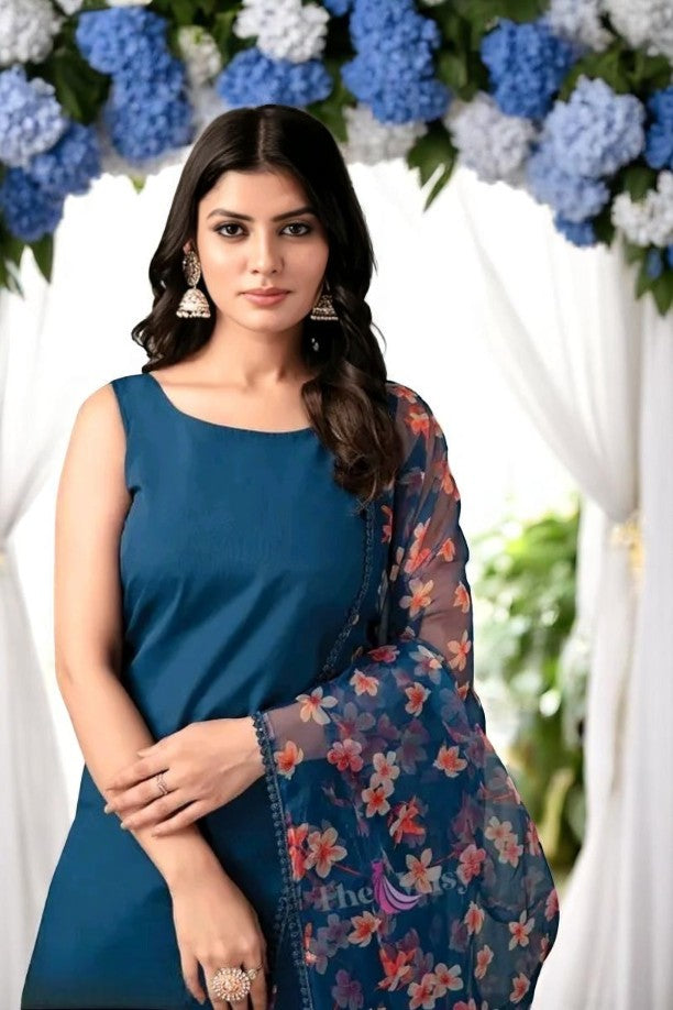 KURTI,DUPTTA AND BOTTOMWEAR SET FOR WOMEN FASHION